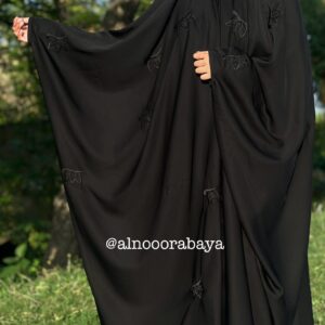 Irani abaya in Butterfly view Style