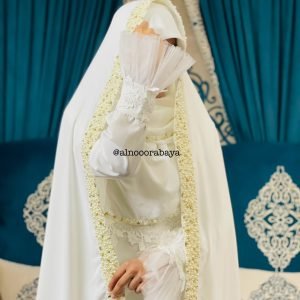 Iranian Styled White Nikkah Suit