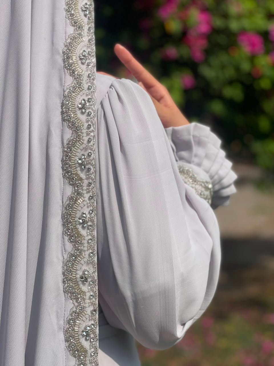 Lilac Pearl Luxe Nikah suit - Image 2